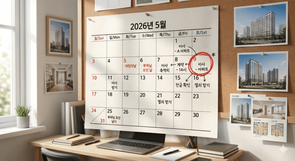 2026년 양도세 중과 유예 기한 안내 달력 이미지